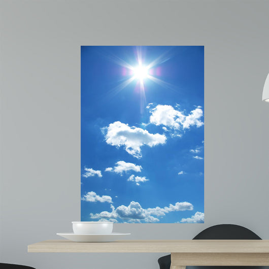 Sun and Clouds Sky Wall Decal