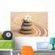 Stone Balance and Flower Wall Decal