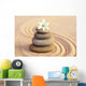 Stone Balance and Flower Wall Decal