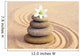Stone Balance and Flower Wall Decal