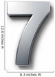 Number 7 Wall Decal