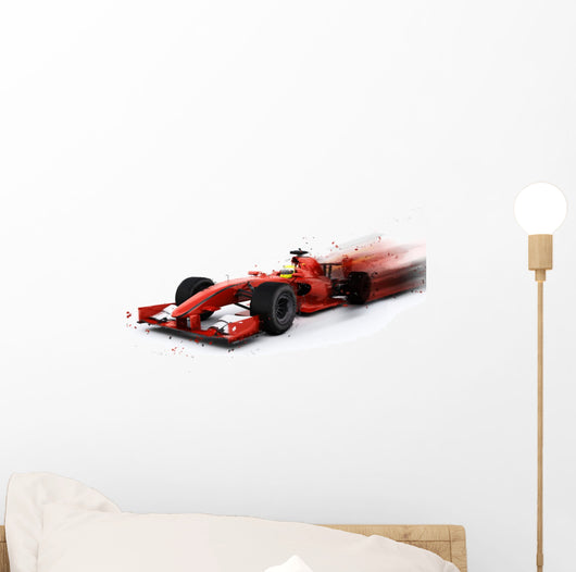 F1 Generic Racing Car Wall Decal