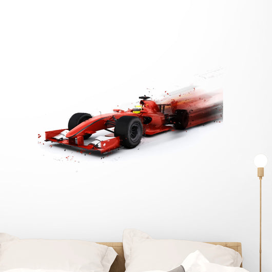 F1 Generic Racing Car Wall Decal