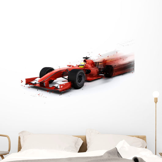 F1 Generic Racing Car Wall Decal