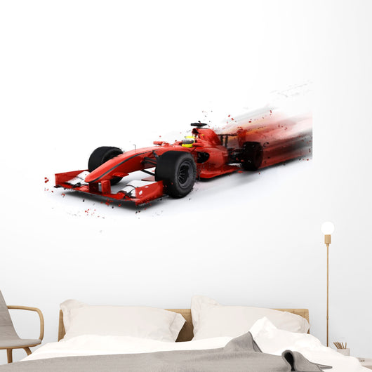 F1 Generic Racing Car Wall Decal