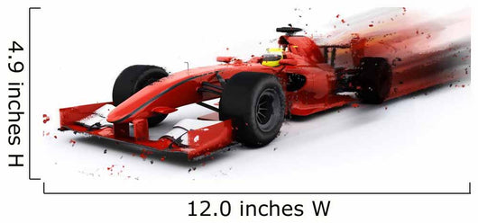 F1 Generic Racing Car Wall Decal