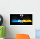 Man Holding Colorful Glowing Wall Decal