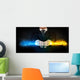Man Holding Colorful Glowing Wall Decal