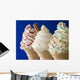 Whipped Ice Cream Cones Wall Decal
