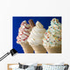 Whipped Ice Cream Cones Wall Decal