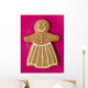 Gingerbread Woman Wall Decal