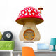 Redcap Mushroom House Wall Decal