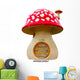 Redcap Mushroom House Wall Decal