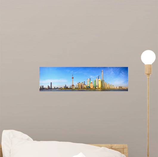 Shanghai Skyline Panorama China Wall Decal