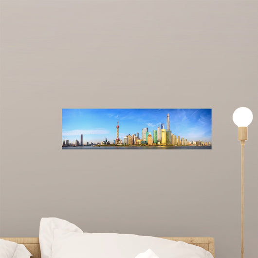 Shanghai Skyline Panorama China Wall Decal