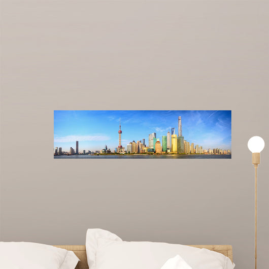 Shanghai Skyline Panorama China Wall Decal