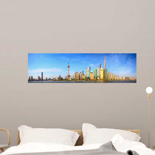 Shanghai Skyline Panorama China Wall Decal