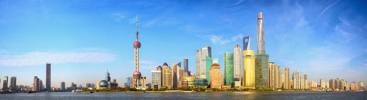 Shanghai Skyline Panorama China Wall Decal