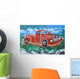 Old Car Graffiti Wall Decal