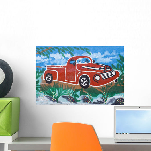 Old Car Graffiti Wall Decal