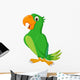 Cartoon Cute Parrot Wall Decal