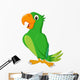 Cartoon Cute Parrot Wall Decal