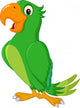 Cartoon Cute Parrot Wall Decal