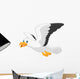 Cartoon Smiling Seagull White Wall Decal