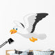 Cartoon Smiling Seagull White Wall Decal