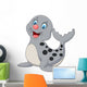 Cute Baby Seal Cartoon Wall Decal