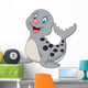 Cute Baby Seal Cartoon Wall Decal