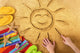 Summer Beach Smiling Sun Wall Decal