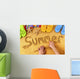 Summer Beach Writing Wall Decal