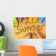 Summer Beach Writing Wall Decal