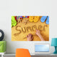 Summer Beach Writing Wall Decal