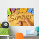 Summer Beach Writing Wall Decal
