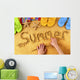 Summer Beach Writing Wall Decal