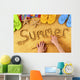 Summer Beach Writing Wall Decal