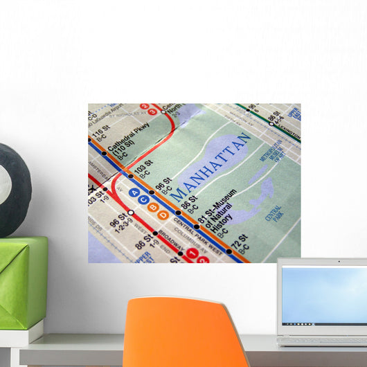 New York Subway Map Wall Mural