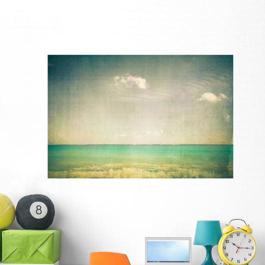 Ocean with Vintage Texture Wall Decal