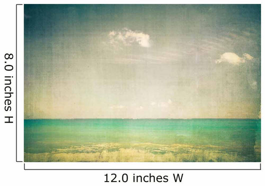 Ocean with Vintage Texture Wall Decal