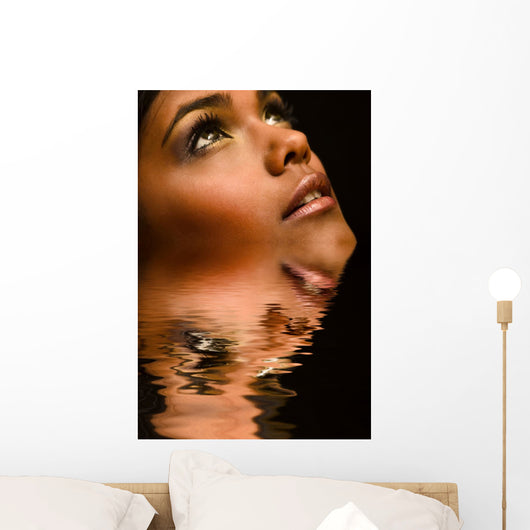 Brown Portrait Indian Woman Wall Decal