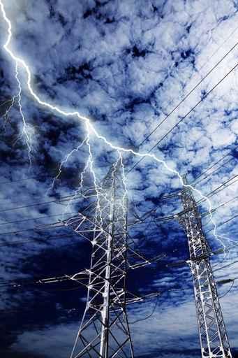 Lightning Strike to Power Wall Decal