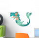 Sea Green Mermaid Wall Decal