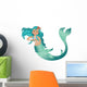 Sea Green Mermaid Wall Decal