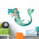 Sea Green Mermaid Wall Decal
