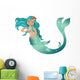 Sea Green Mermaid Wall Decal