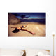 Woman Bikini Beach Sunset Wall Decal