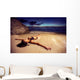 Woman Bikini Beach Sunset Wall Decal
