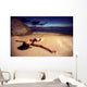 Woman Bikini Beach Sunset Wall Decal